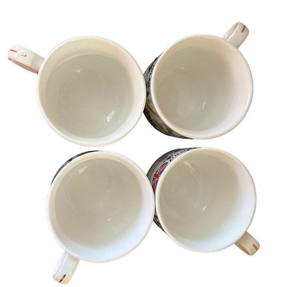 Grace Teaware Fine Porcelain Stackable Teacups Set of Four with Stand - Picture 3 of 8